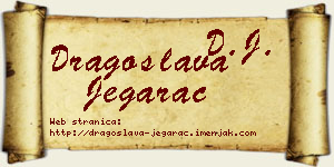 Dragoslava Jegarac vizit kartica